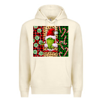 Sandshell green christmas gnome Premium Hoodie - FaDigitalArtStudio