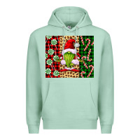Seafoam green christmas gnome Premium Hoodie - FaDigitalArtStudio