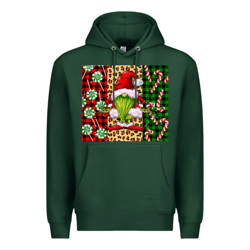 Green Christmas Gnome Premium Hoodie by FaDigitalArtStudio | Teevron