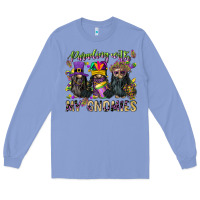 Colony Blue parading with my gnomies Long Sleeve Tee - CowGirlArtShop