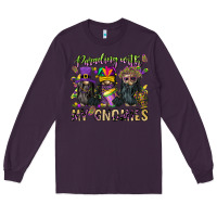 Plum parading with my gnomies Long Sleeve Tee - CowGirlArtShop