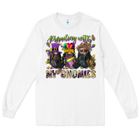 White parading with my gnomies Long Sleeve Tee - CowGirlArtShop