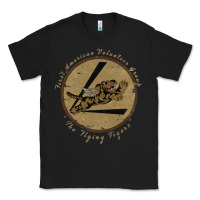 Black flying tigers squadron wwii leather patch design Classic Tee - tuanDangUi