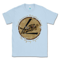 Dusty Blue flying tigers squadron wwii leather patch design Classic Tee - tuanDangUi
