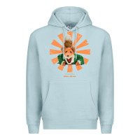 Blue Mist basil brush retro japanese Premium Hoodie - tuanDangUi