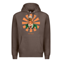 Coffee basil brush retro japanese Premium Hoodie - tuanDangUi