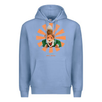 Colony Blue basil brush retro japanese Premium Hoodie - tuanDangUi