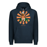 Navy basil brush retro japanese Premium Hoodie - tuanDangUi