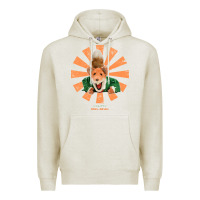 Oatmeal Heather basil brush retro japanese Premium Hoodie - tuanDangUi