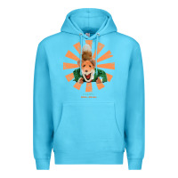 Ocean Blue basil brush retro japanese Premium Hoodie - tuanDangUi