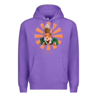 Purple basil brush retro japanese Premium Hoodie - tuanDangUi