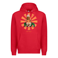 Red basil brush retro japanese Premium Hoodie - tuanDangUi
