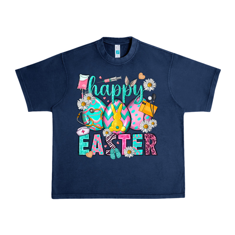 Happy Easter Eggs Nurse Urban Heavy Tee by NancyCooperArtShop | Teevron