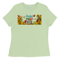 Matcha thankful teacher fall libbey glass Ladies Tee - BundleAndBundleShop