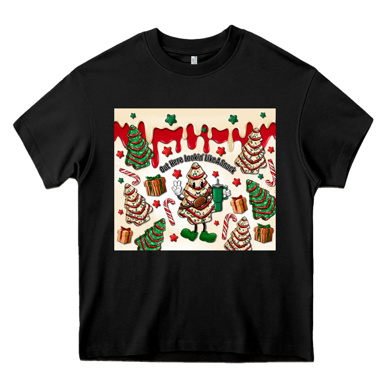 Boojee Christmas Cake Heavy Core Tee by MaliasSmallBusiness | Teevron