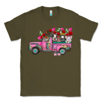 Army Green farm animals valentine truck Classic Tee - RacoonDesign