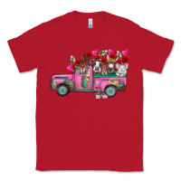 Red farm animals valentine truck Classic Tee - RacoonDesign