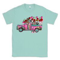 Seafoam farm animals valentine truck Classic Tee - RacoonDesign