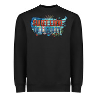 Black Sweet land of liberty Heavyweight Sweatshirt - FaDigitalArtStudio