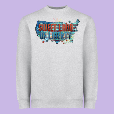 Sweet Land Of Liberty Heavyweight Sweatshirt Designed By Fadigitalartstudio