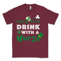 Burgundy Safety First Drink With A Nurse Classic Tee - Bettercallsaul