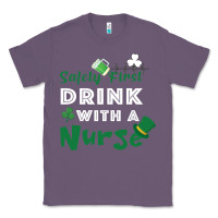 Lavender Safety First Drink With A Nurse Classic Tee - Bettercallsaul