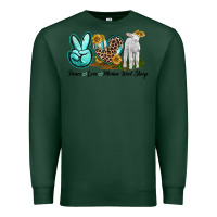 Sports Green Peace Love Merino Wool Sheep Premium Sweatshirt - LillyAllenDesigns