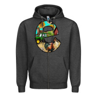Charcoal Heather farm life alphabet lowercase letters e Zipper Hoodie - BundleAndBundleShop