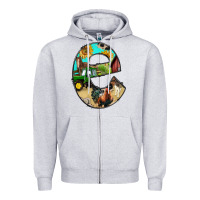 Heather Grey farm life alphabet lowercase letters e Zipper Hoodie - BundleAndBundleShop