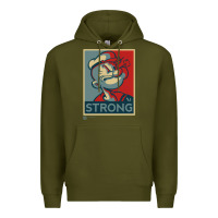 Army Green 1 popeye strong brand a transparent Premium Hoodie - tuanDangUi