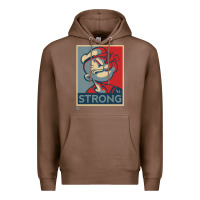 Chestnut 1 popeye strong brand a transparent Premium Hoodie - tuanDangUi