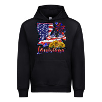 Black 4th of july  louisiana map Urban Hoodie - BarkalooDesign