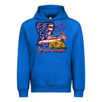 Cobalt 4th of july  louisiana map Urban Hoodie - BarkalooDesign