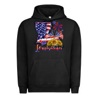 Pigment Black 4th of july  louisiana map Urban Hoodie - BarkalooDesign