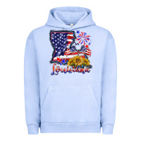 Pigment Grape Ice 4th of july  louisiana map Urban Hoodie - BarkalooDesign