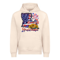 Sandshell 4th of july  louisiana map Urban Hoodie - BarkalooDesign