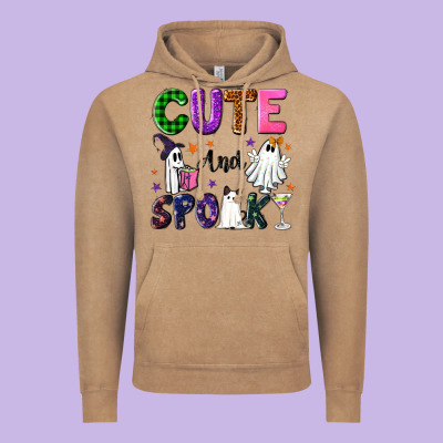 Cute And Spooky Vintage Hoodie Designed By Nancycooperartshop