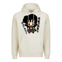 Oatmeal Heather ヤムチャ yamcha Premium Hoodie - tuanDangUi