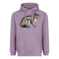 Lavender Gray Squirrel Heavyweight Hoodie - LillyAllenDesigns