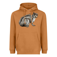 Meerkat Gray Squirrel Heavyweight Hoodie - LillyAllenDesigns
