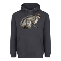 Smoke Gray Squirrel Heavyweight Hoodie - LillyAllenDesigns