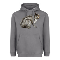 Storm Gray Squirrel Heavyweight Hoodie - LillyAllenDesigns