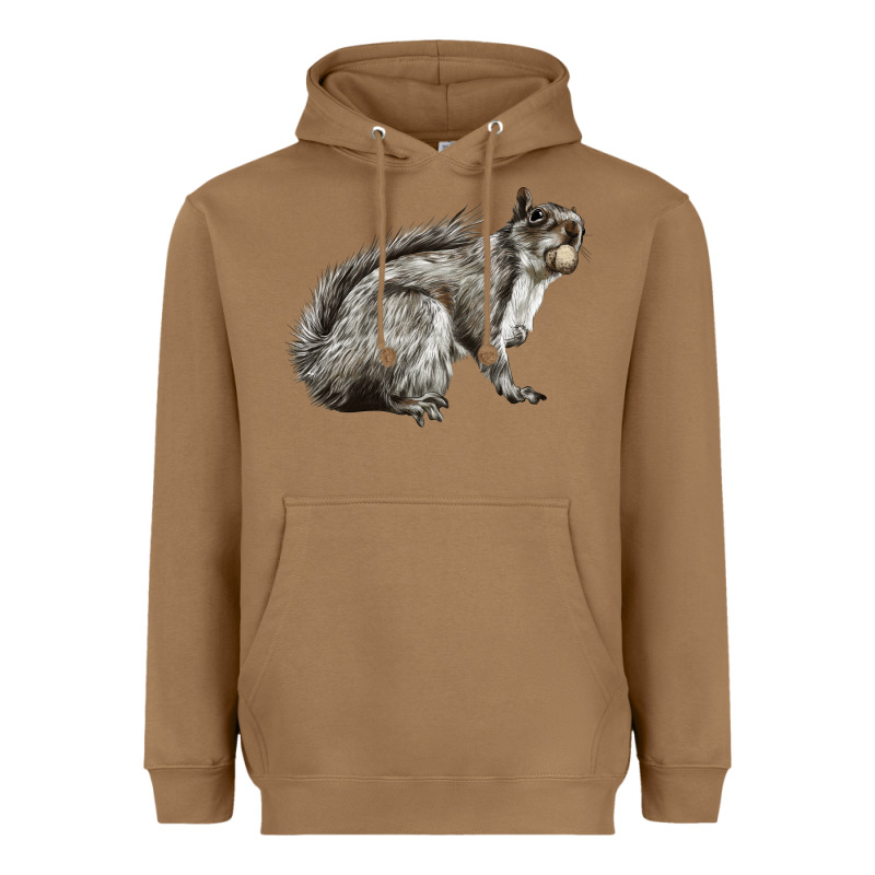 Gray Squirrel Heavyweight Hoodie by LillyAllenDesigns | Teevron