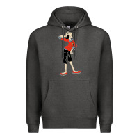 Charcoal Heather olive oyl art Premium Hoodie - tuanDangUi