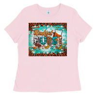 Bubblegum Pink thankful nurse fall tumbler Ladies Tee - BundleAndBundleShop