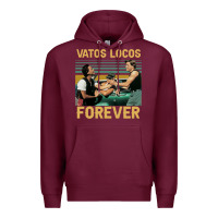 Burgundy vatos locos forever Premium Hoodie - tuanDangUi