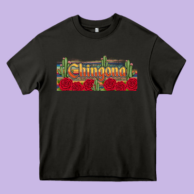 Chingona Heavy Core Tee Designed By Jahusdesignshop