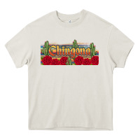 Cream chingona Heavy Core Tee - JahusDesignShop