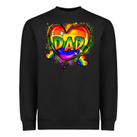 Black Dad pride Heavyweight Sweatshirt - FaDigitalArtStudio