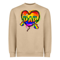 Mushroom Dad pride Heavyweight Sweatshirt - FaDigitalArtStudio